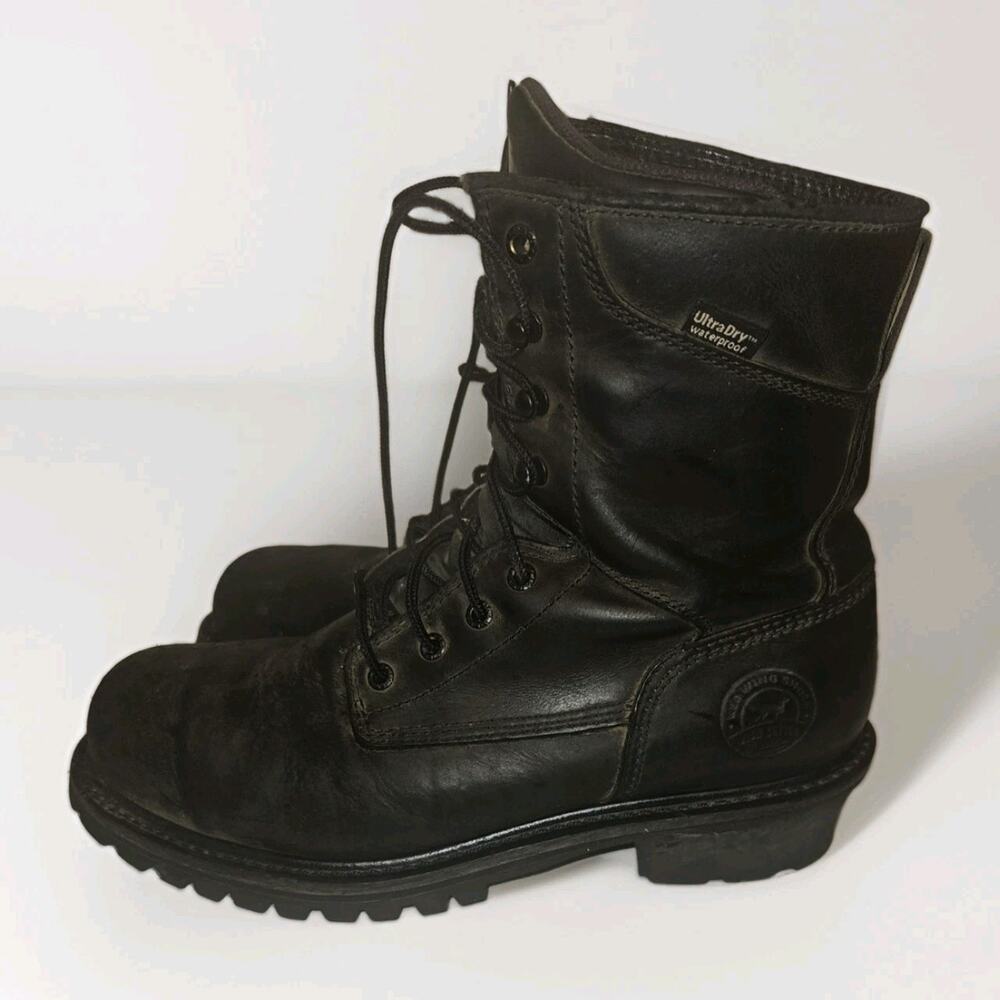 Irish Setter by Red Wing Mesabi Black Steel Toe Waterproof Boot 83836 size 12M